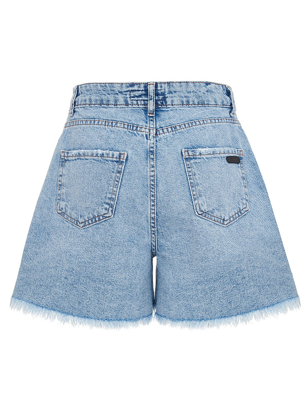  Шорты-юбка джинсовые 