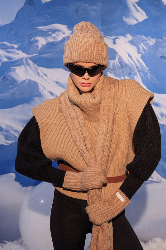  Вязаный шарф 'Electric touch' 