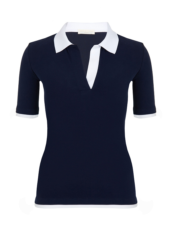  Поло из трикотажа 'Sporty = rich' 