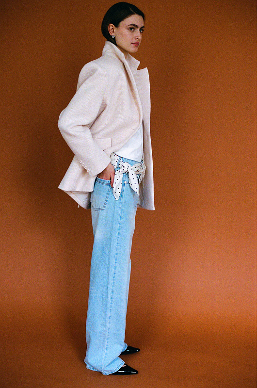  Жакет из буклированной ткани 