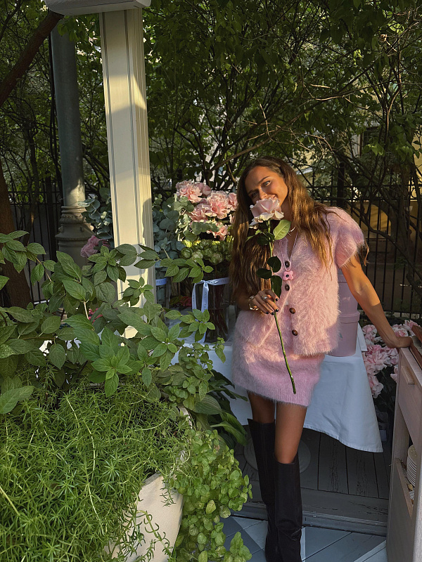  Вязаный кардиган из альпаки 'Twilight' 