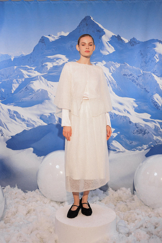  Ажурная пелерина 