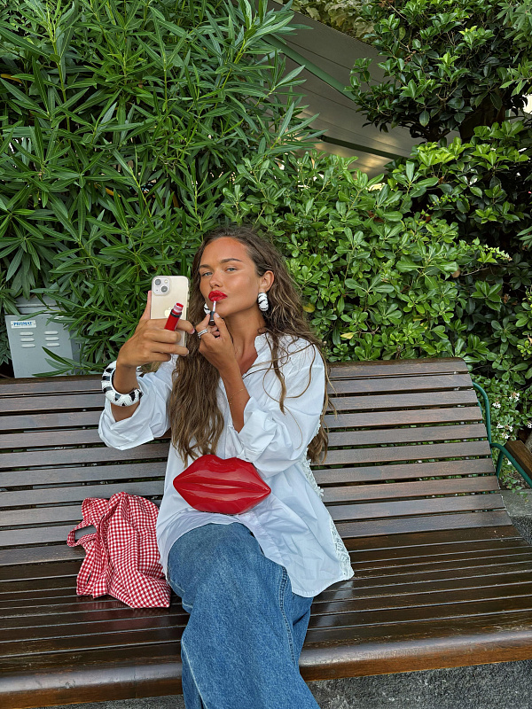  Рубашка с кружевной деталью 'Sono Veri' 