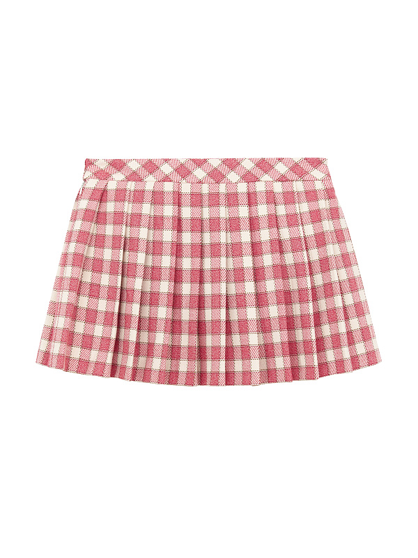  Юбка в клетку 'Румянец' 