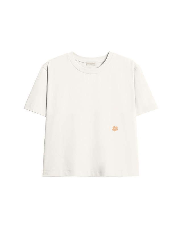  Футболка с принтом 'Нежность внутри' 